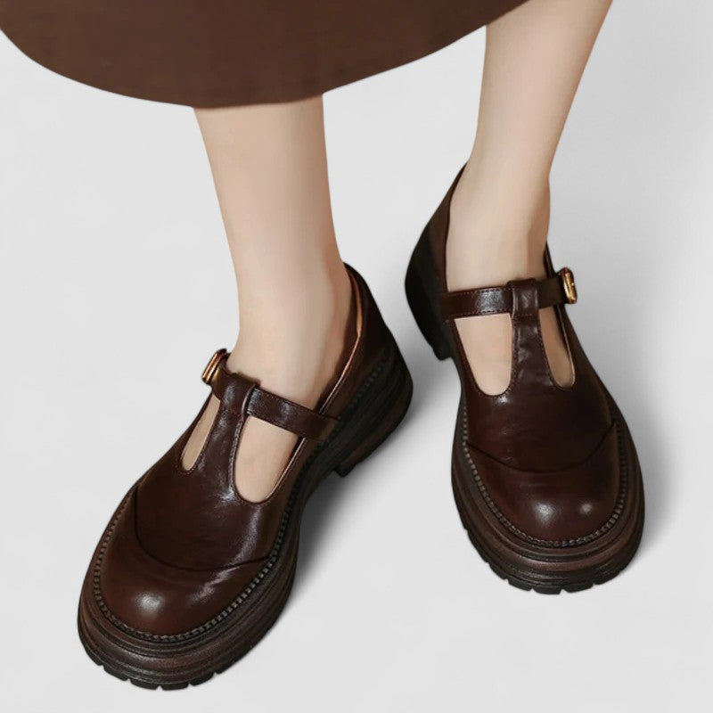 Regina – Chunky Loafers Mary Jane T-Bar Shoes