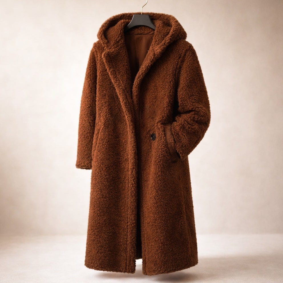 Ameera – Hooded Teddy Bear Coat for Women