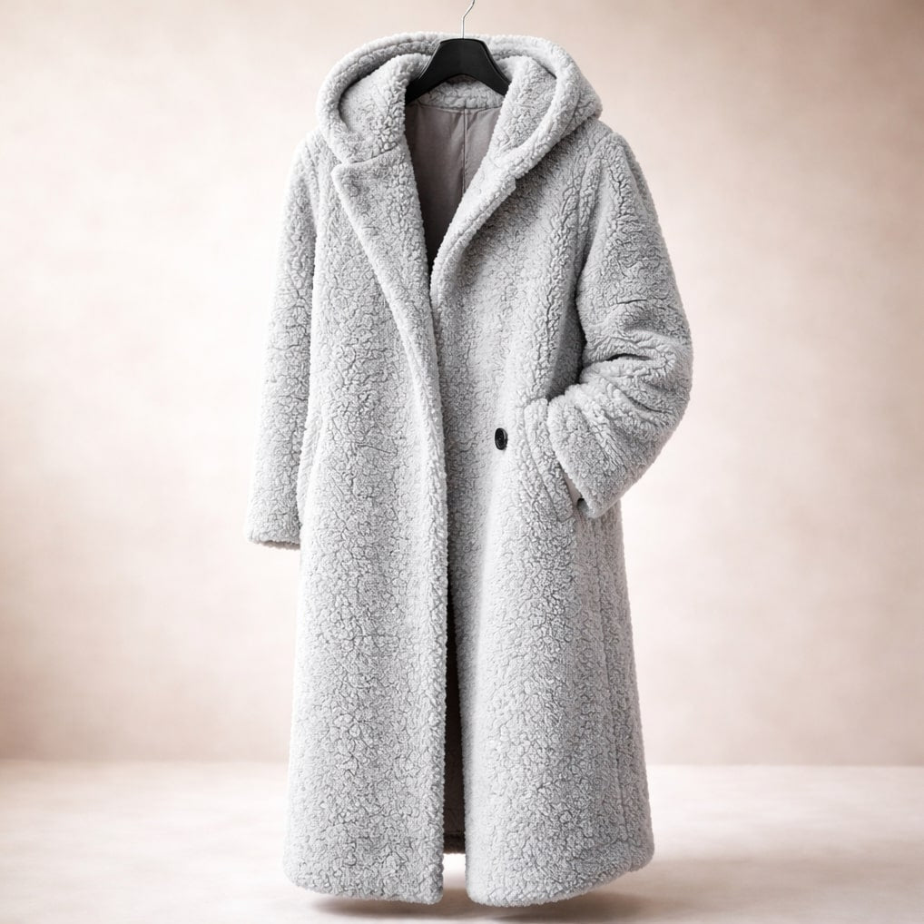 Ameera – Hooded Teddy Bear Coat for Women