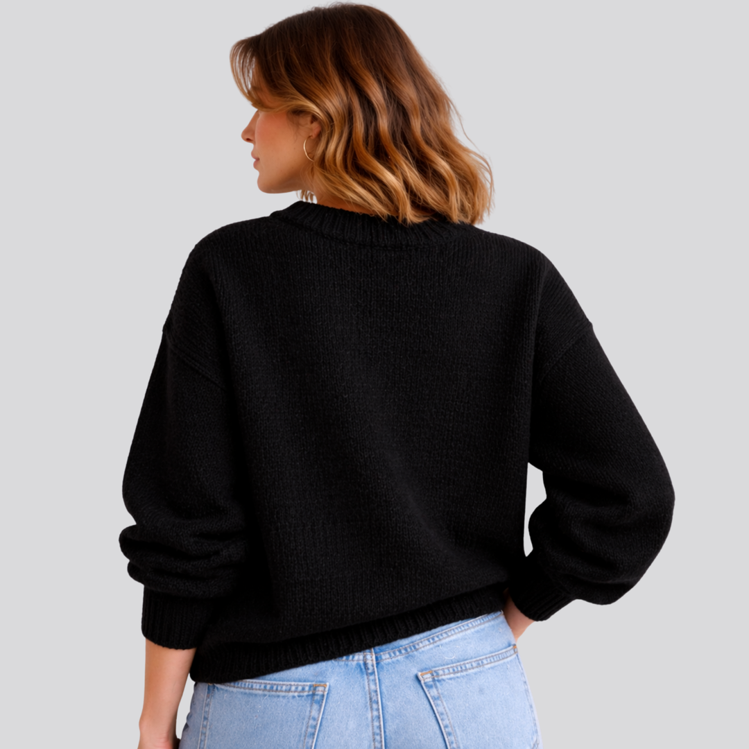 Georgiana – Mock Neck Oversized Sweater for Women
