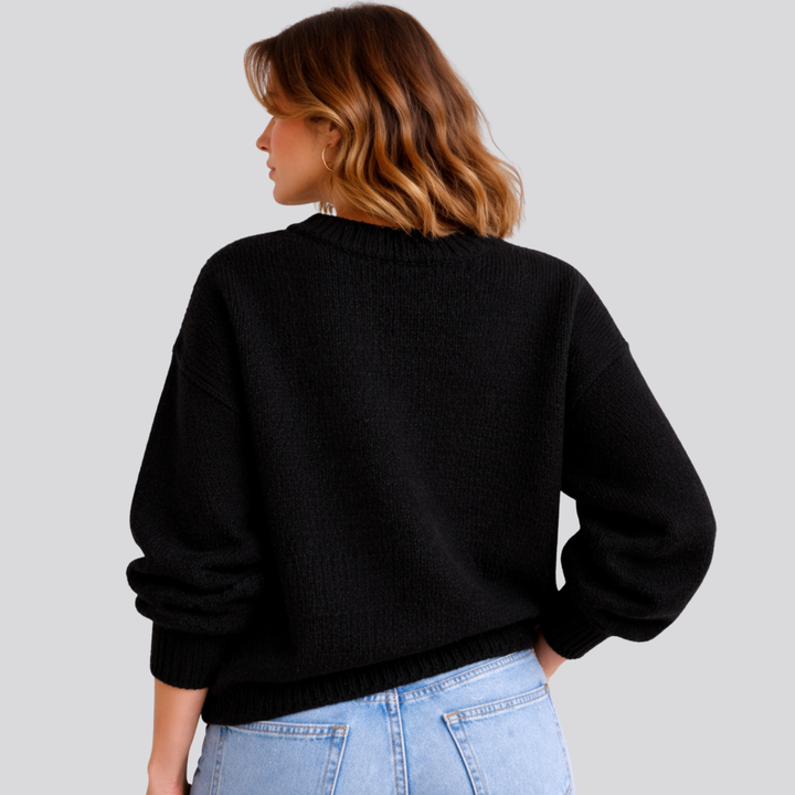 Georgiana – Mock Neck Oversized Sweater for Women