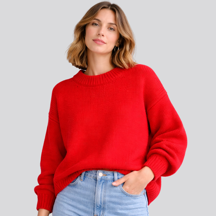Georgiana – Mock Neck Oversized Sweater for Women