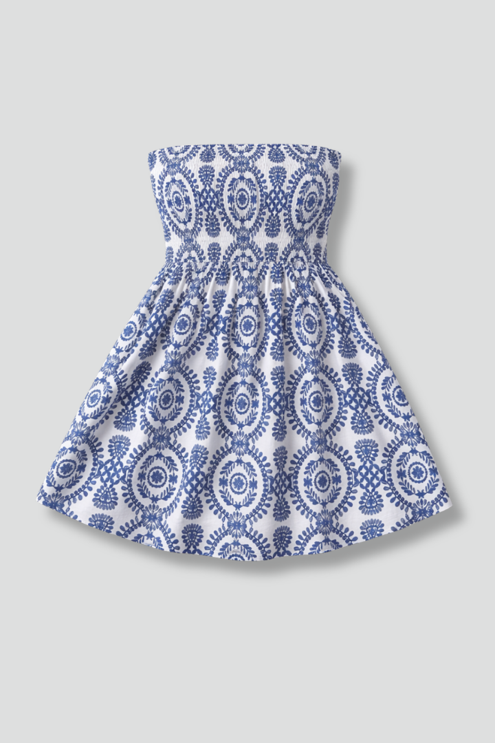 Monica – Strapless Mini Dress with Flared Skirt