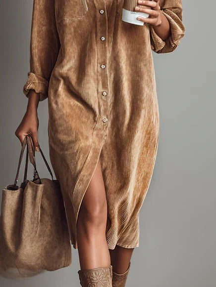 Cornelia | Chic Flared Hem Midi Dress