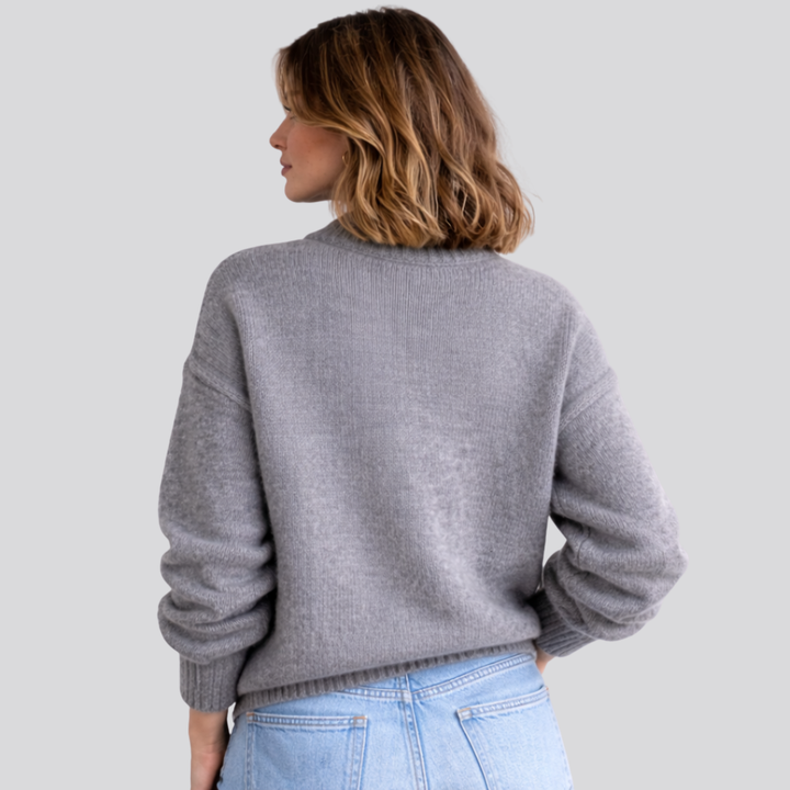 Georgiana – Mock Neck Oversized Sweater for Women