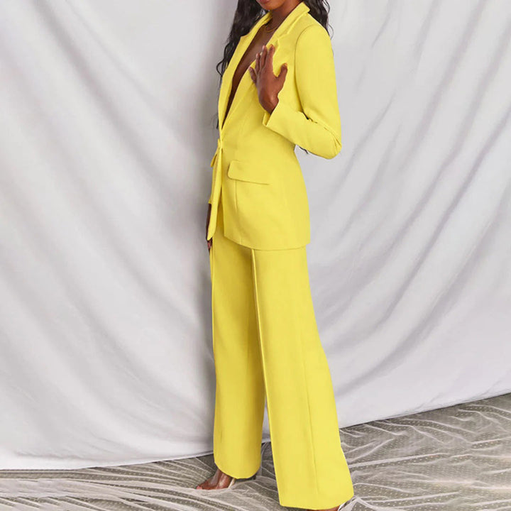 Lila – Tailored Blazer and Wide-Leg Trouser Suit Set