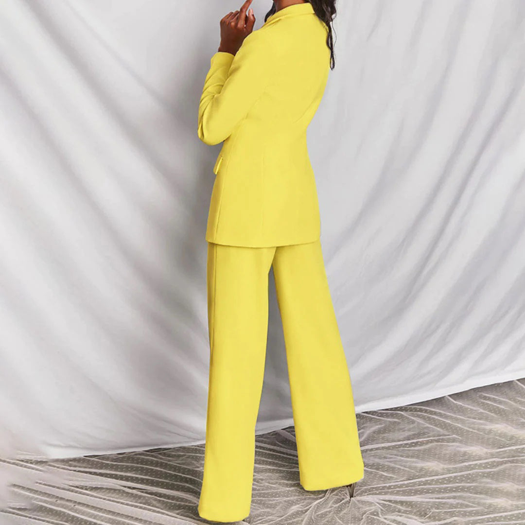 Lila – Tailored Blazer and Wide-Leg Trouser Suit Set