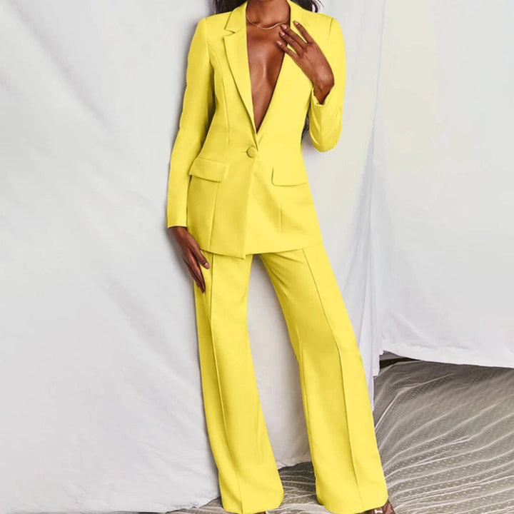 Lila – Tailored Blazer and Wide-Leg Trouser Suit Set