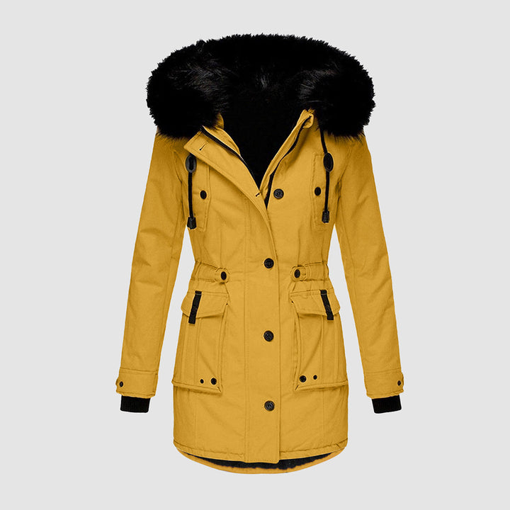 Shay – Belted Cargo-Pocket Parka Coat for Women
