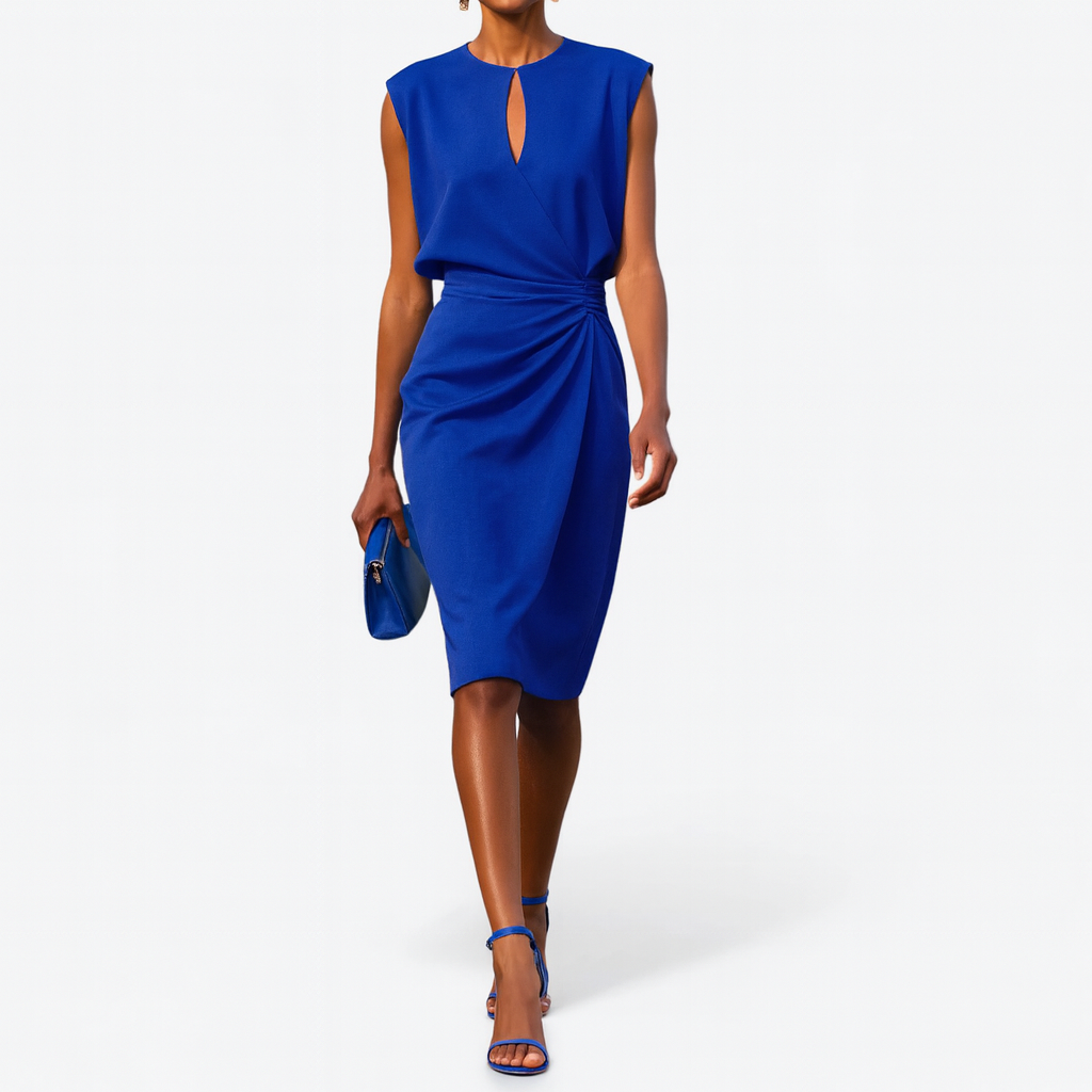 Mia – Elegant Midi Dress for Formal Events