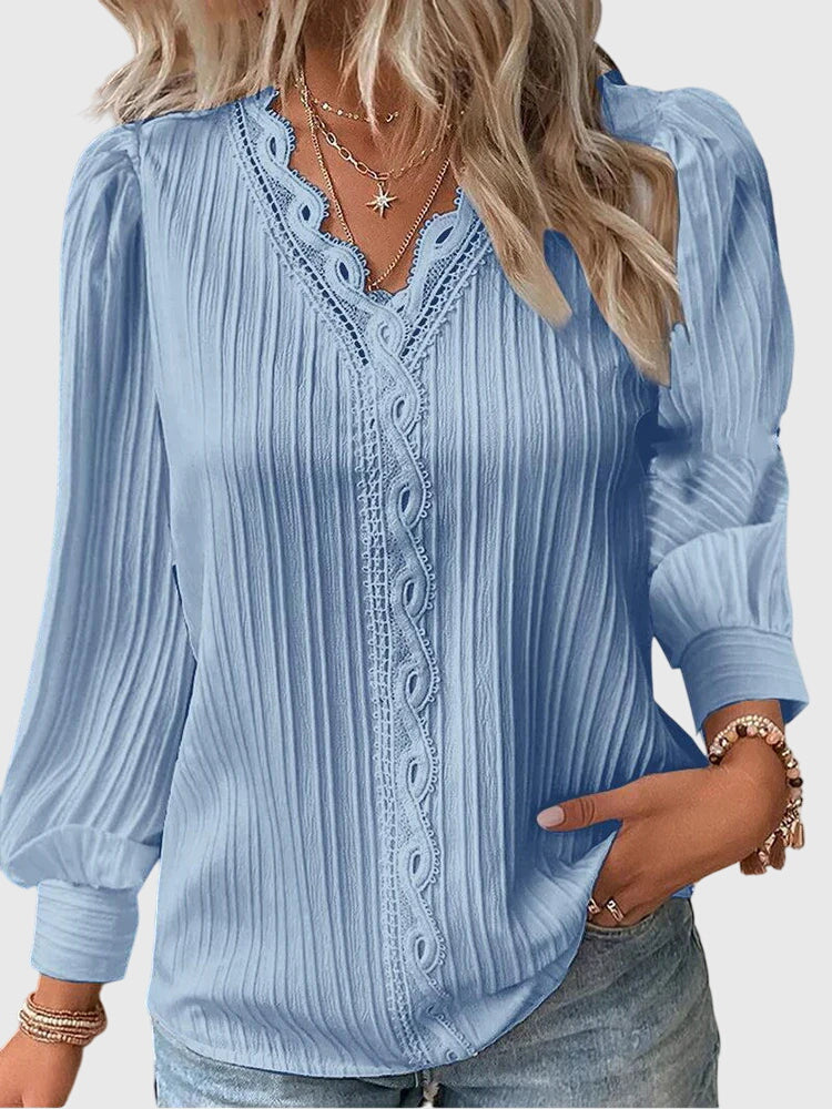Jean – Elegant Long Sleeve Summer Blouse