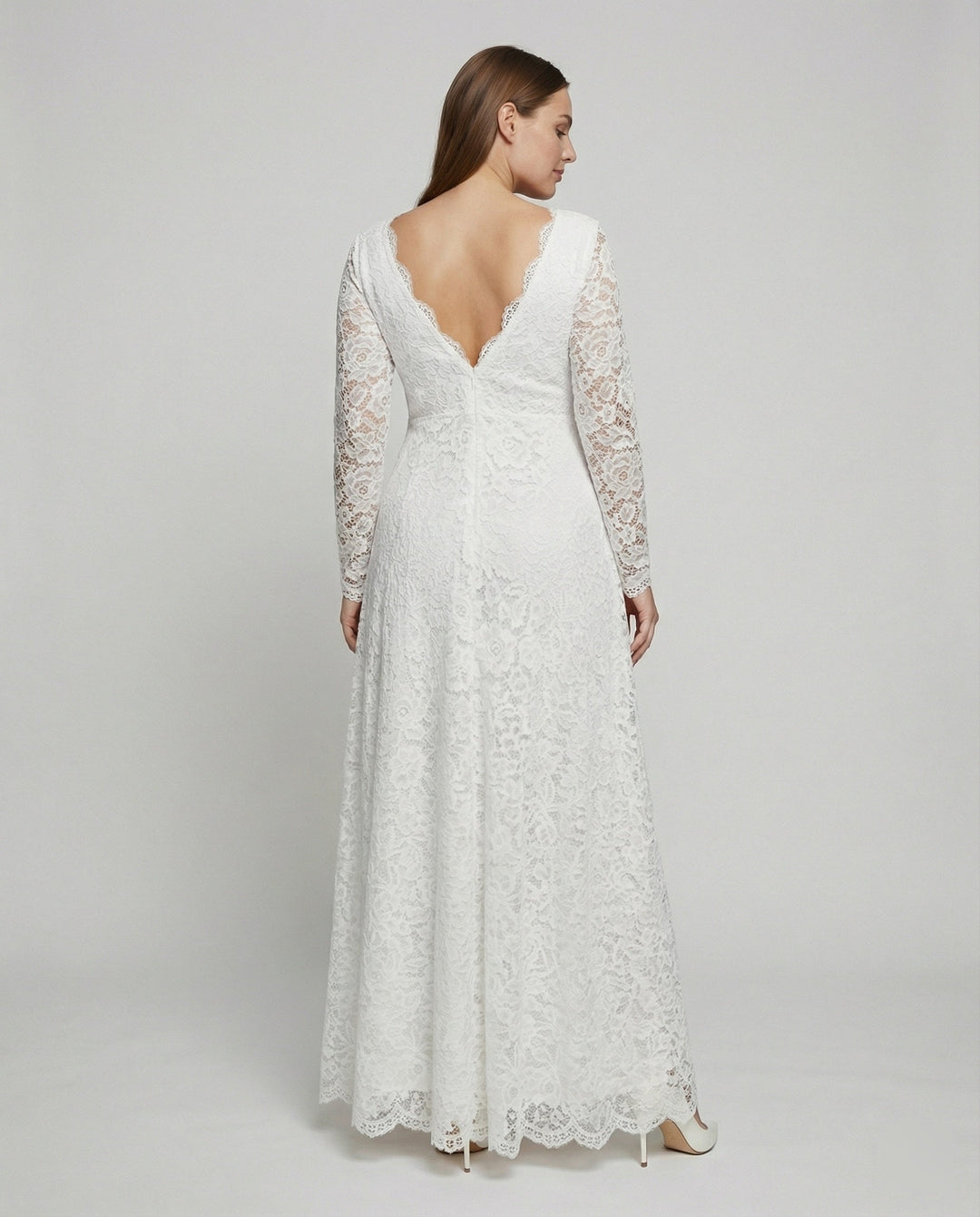 Dominique – Long Sleeve Maternity Maxi Dress
