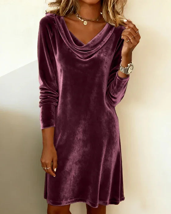 Nicola – Cowl Neck Mini Dress for Women