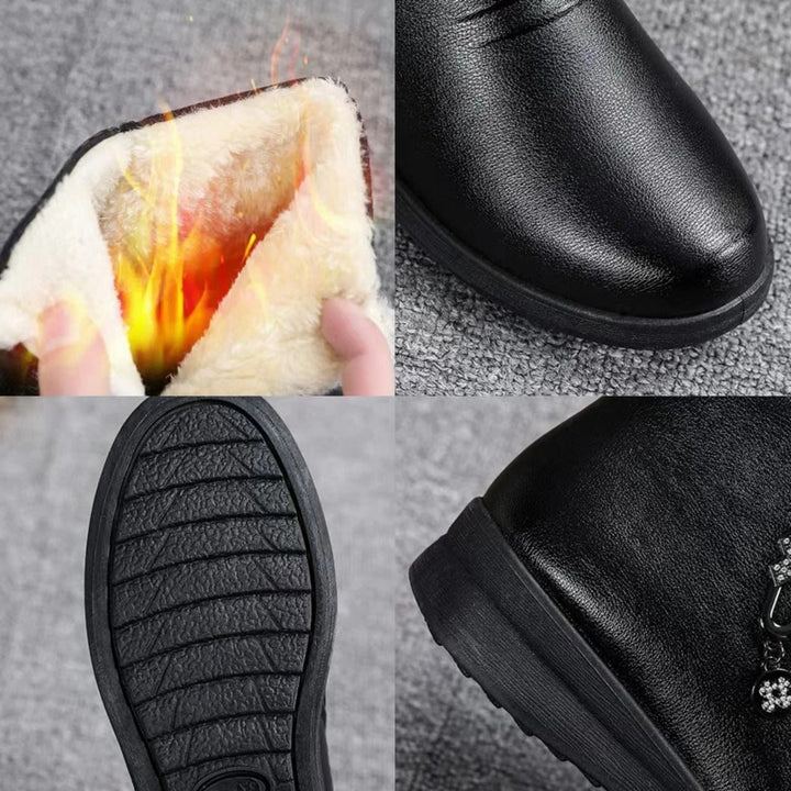 Shearling-Lined Side Zip Ankle Boots for Women - View 4
