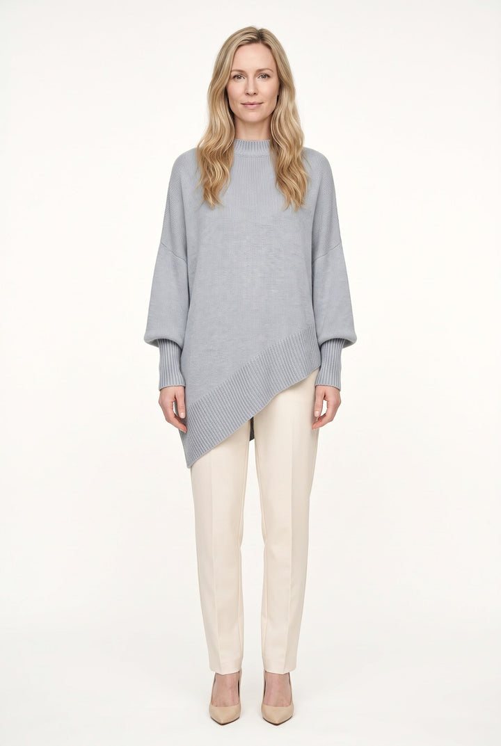 Alessandra – Women's Asymmetric Hem Oversized Turtleneck Sweater