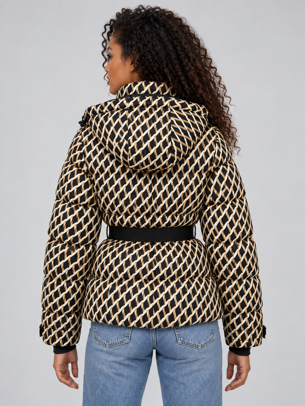Alexina – Women's Belted Hooded Puffer Jacket