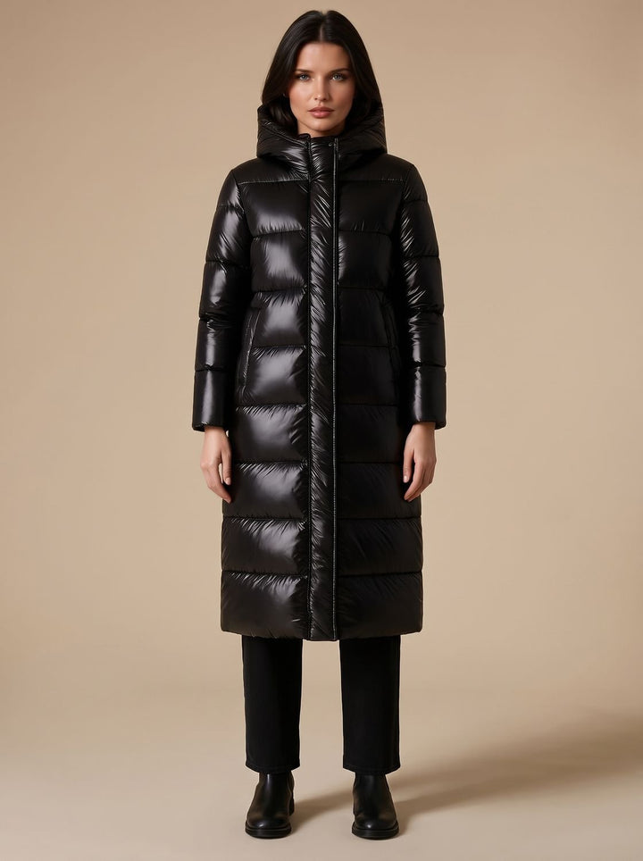 Alma – Women's Long Hooded Puffer Coat