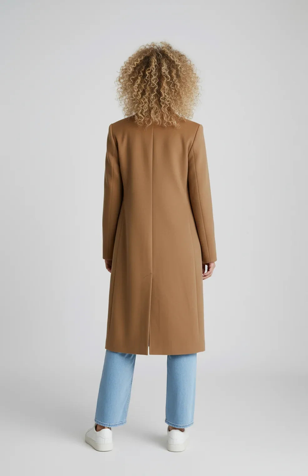 Alondra – Women's Wool-Look Double-Breasted Long Coat