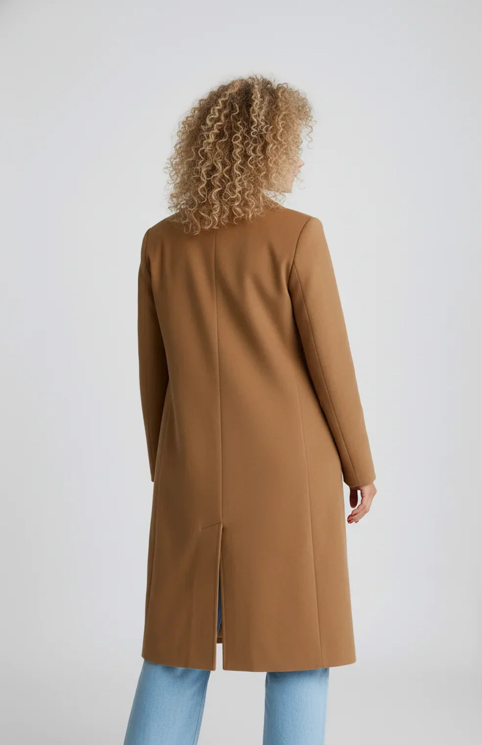 Alondra – Women's Wool-Look Double-Breasted Long Coat