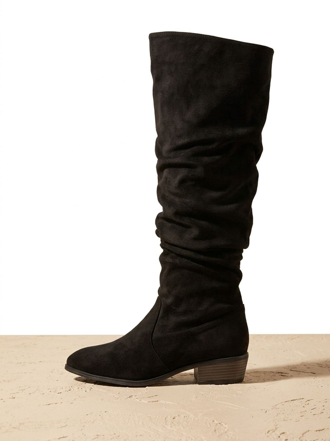 Alva – Women's Slouchy Suede-Look Over-the-Knee Boots