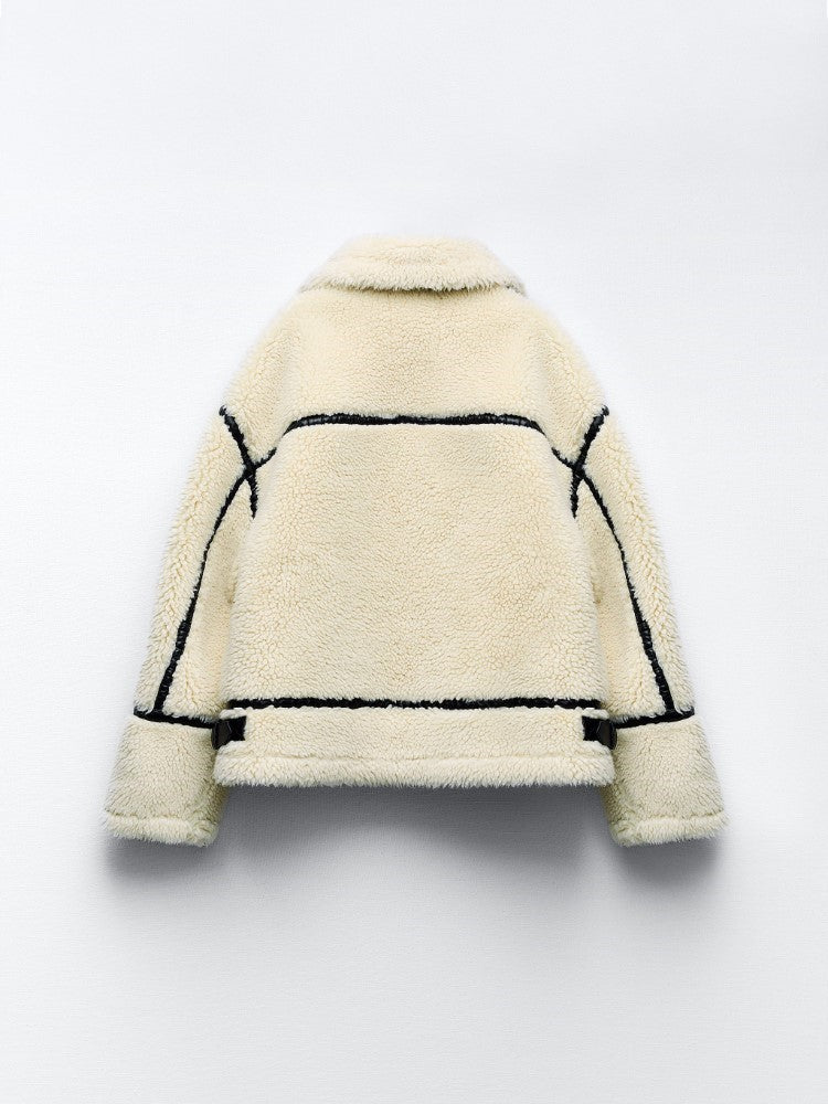 Sierra – Collared Teddy Jacket for Women
