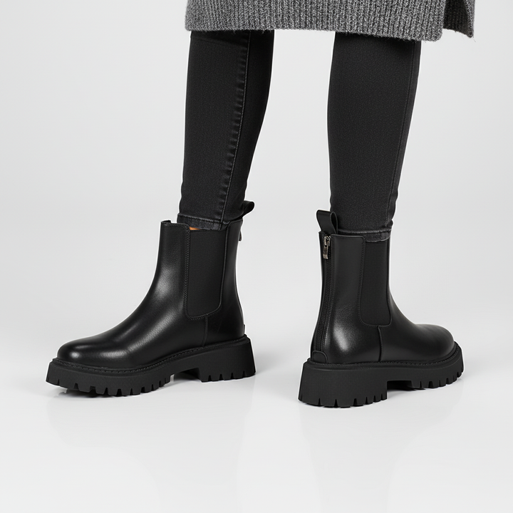 Angie – Women's Chunky Lug Sole Chelsea Boots