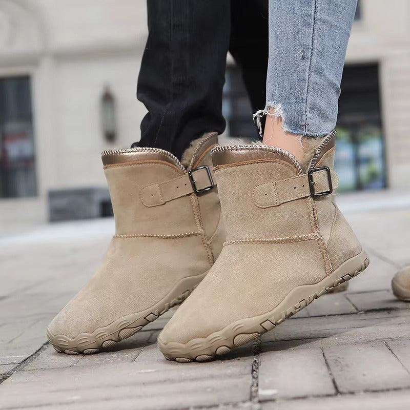 Anya – Women's Plush-Lined Suede-Look Ankle Boots