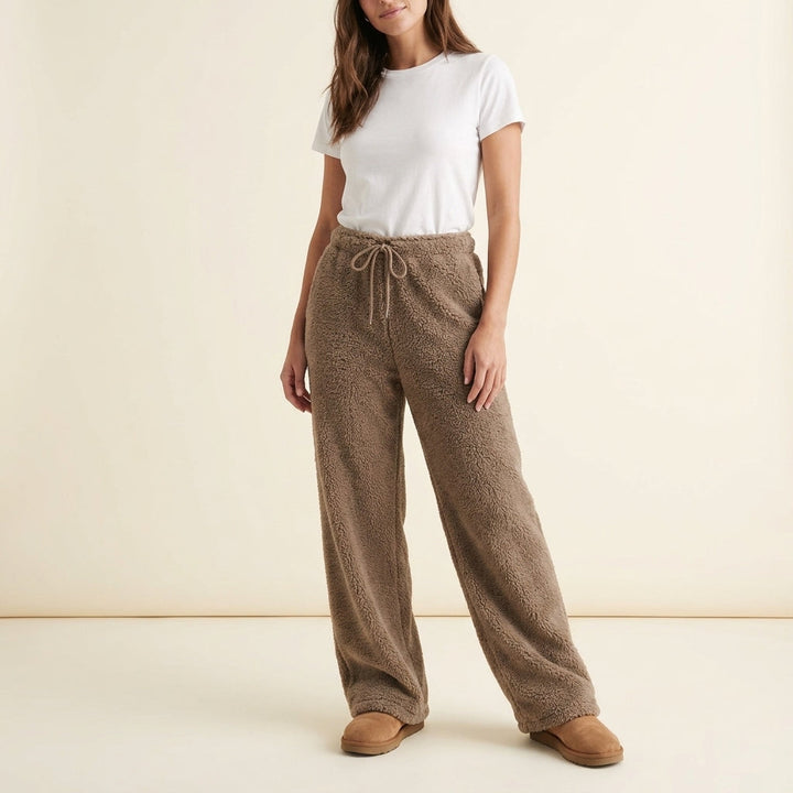 Ardith – Women's Sherpa Wide-Leg Drawstring Pants