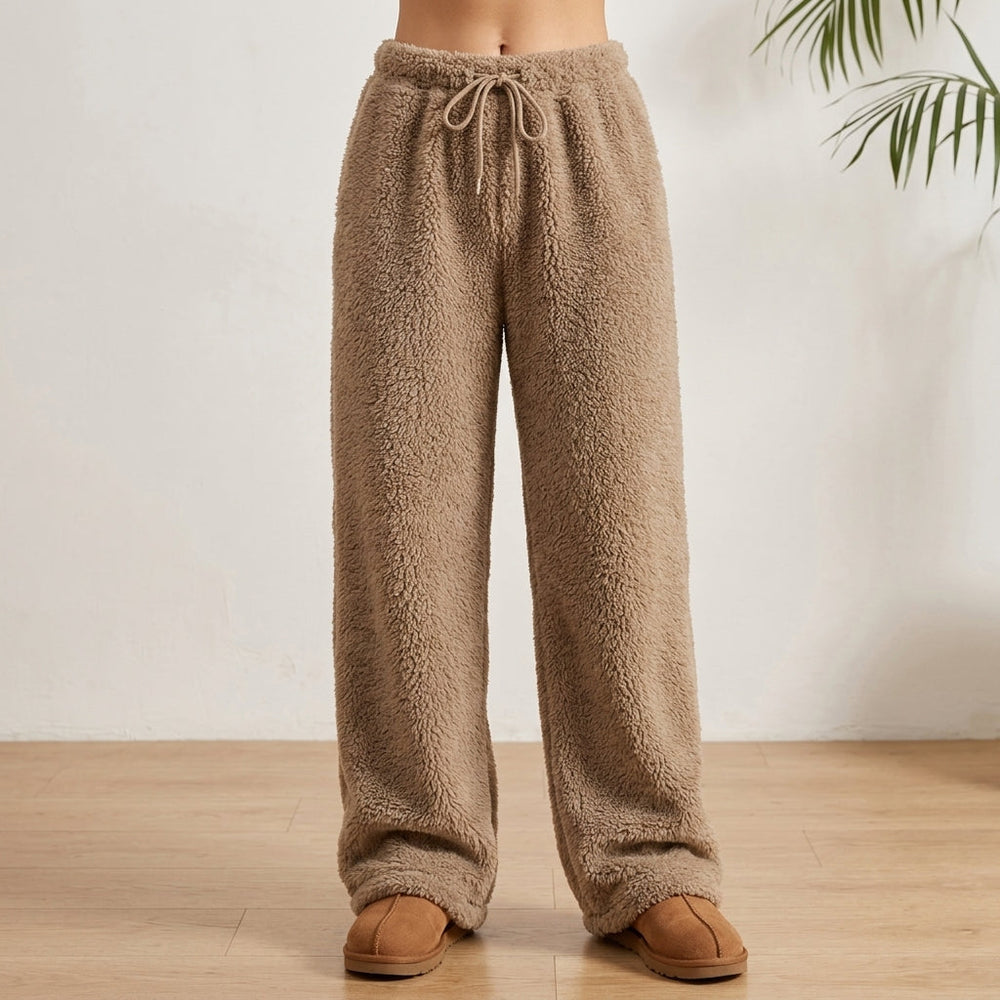 Ardith – Women's Sherpa Wide-Leg Drawstring Pants