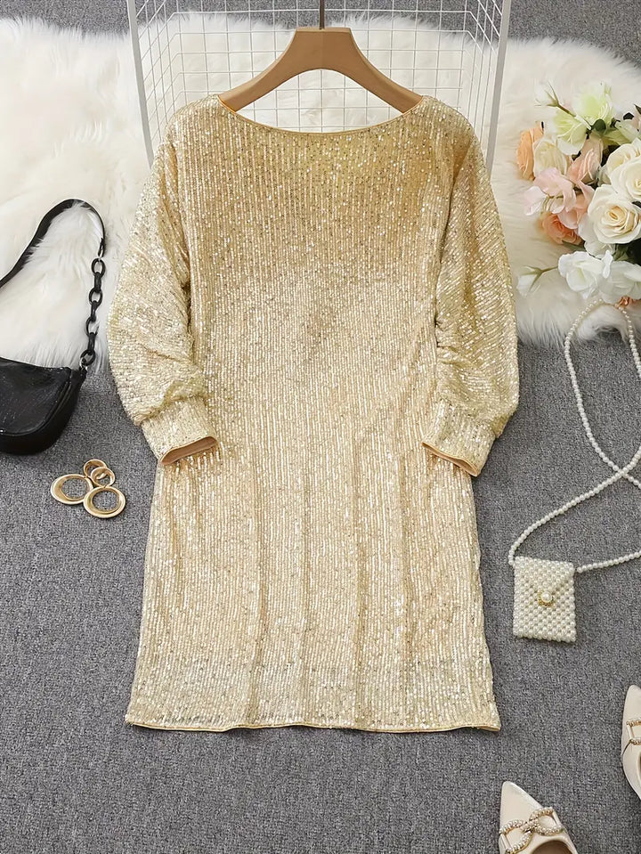 Eleanor – One-Shoulder Sequin Mini Dress for Cocktail Party