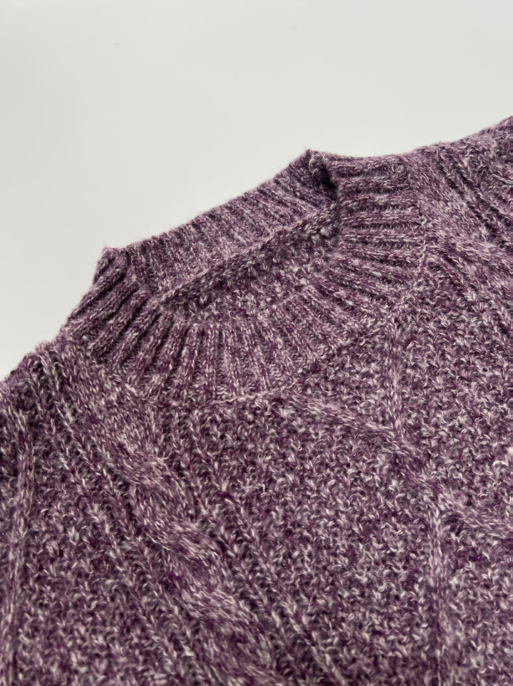 Romy – Cable-Stitch Oversized Sweater Dress for Women