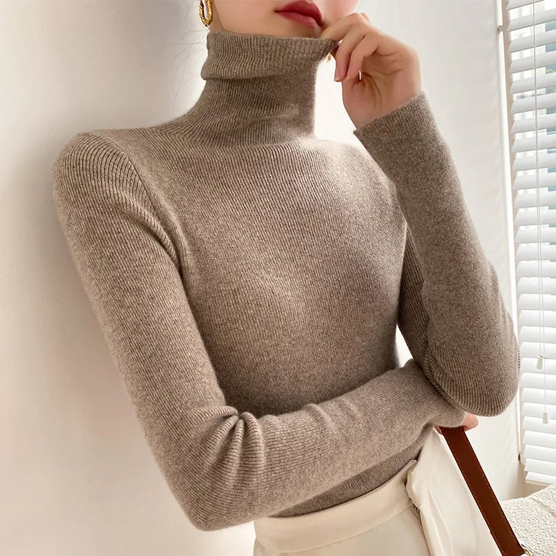Belen – Women's Ribbed Turtleneck Sweater