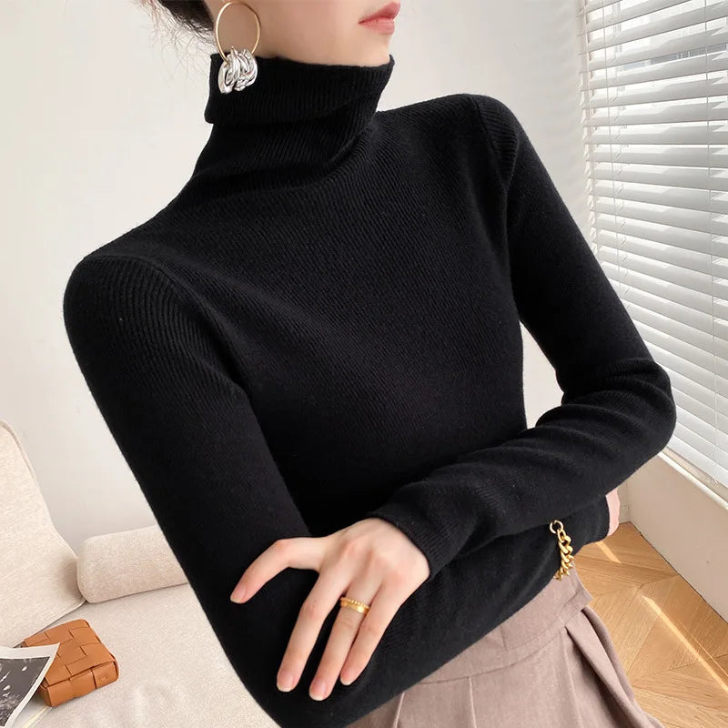 Belen – Women's Ribbed Turtleneck Sweater