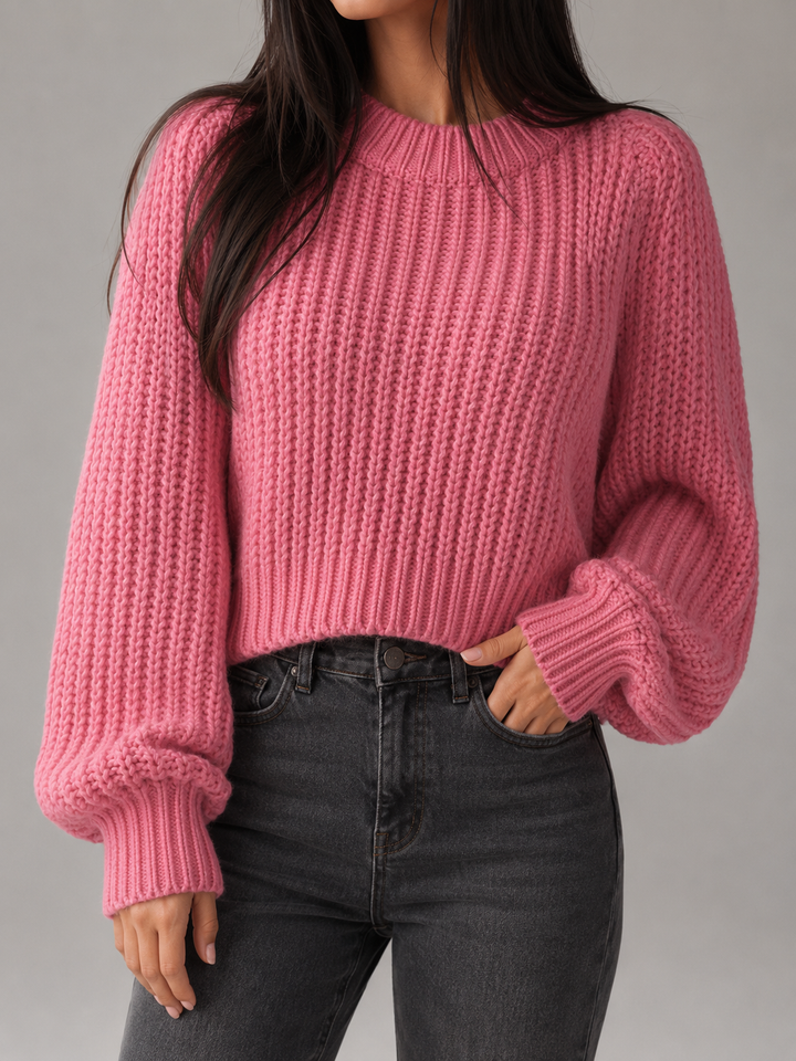 Bexley – Women's Chunky Ribbed Cropped Sweater