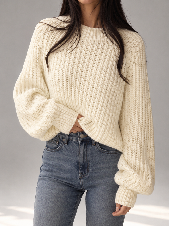 Bexley – Women's Chunky Ribbed Cropped Sweater