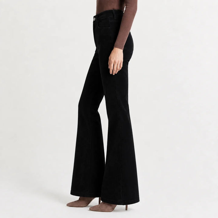 Birdie – Women's High-Rise Corduroy-Look Flared Pants