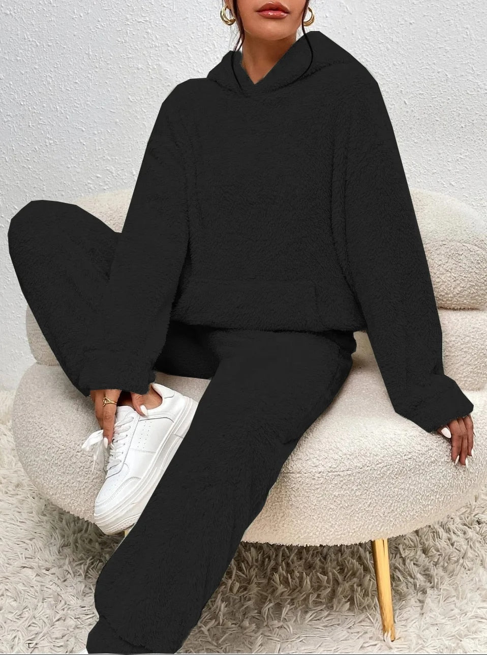 Bonita – Women's Teddy Hooded Lounge Set