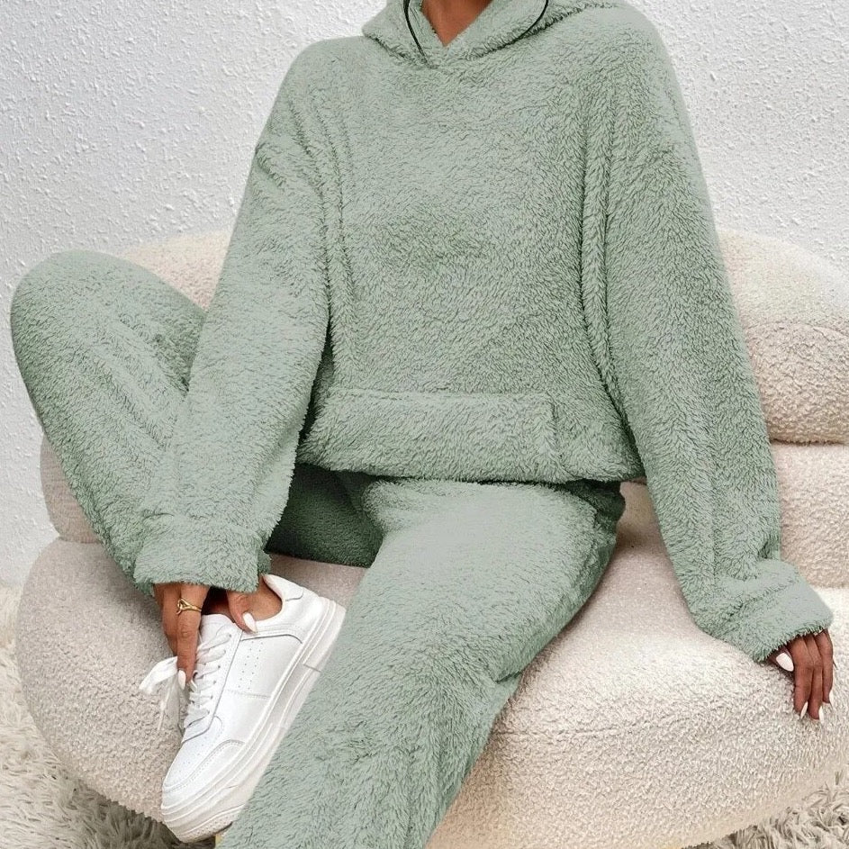 Bonita – Women's Teddy Hooded Lounge Set