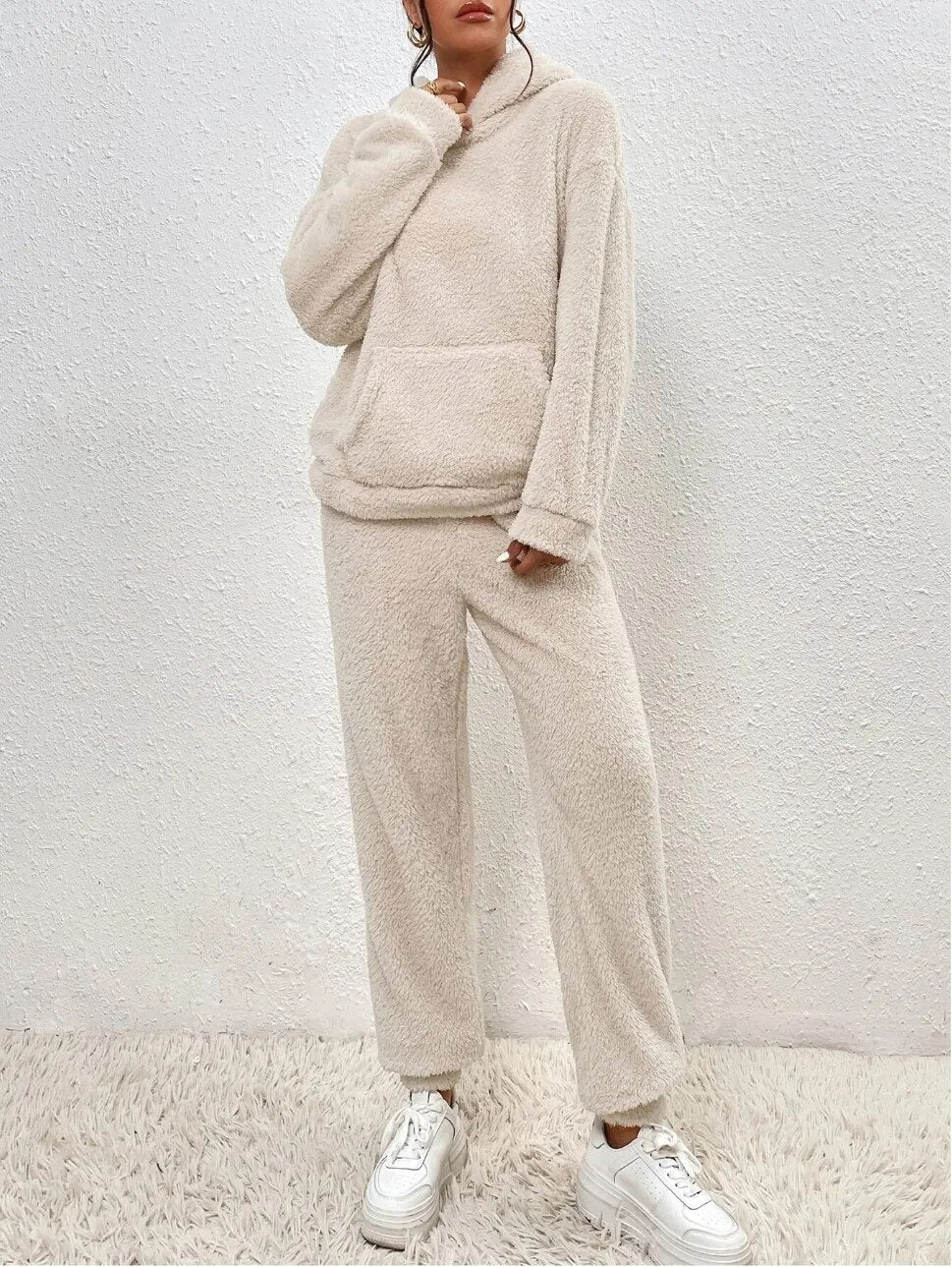 Bonita – Women's Teddy Hooded Lounge Set