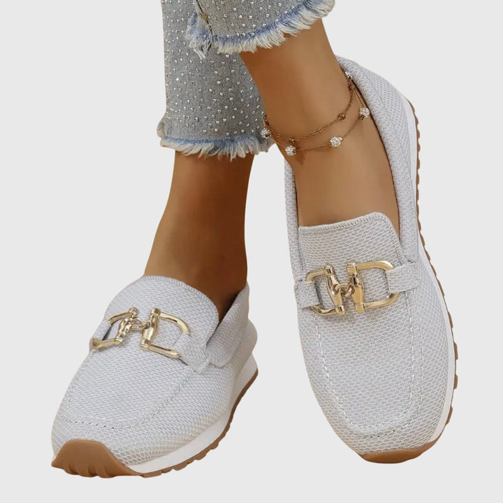 Sloane – Elegant Loafers with Gold Horsebit Detail