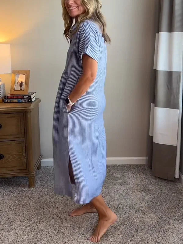 Ivy – Button-Up Casual Shirt Dress