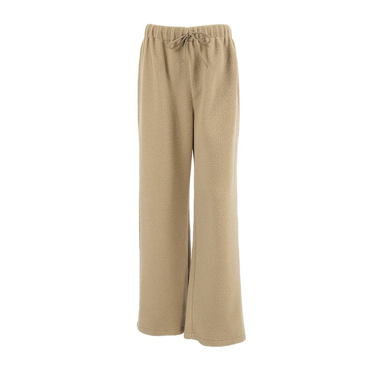 Cali – Women's Teddy Wide Leg Sweatpants with Drawstring