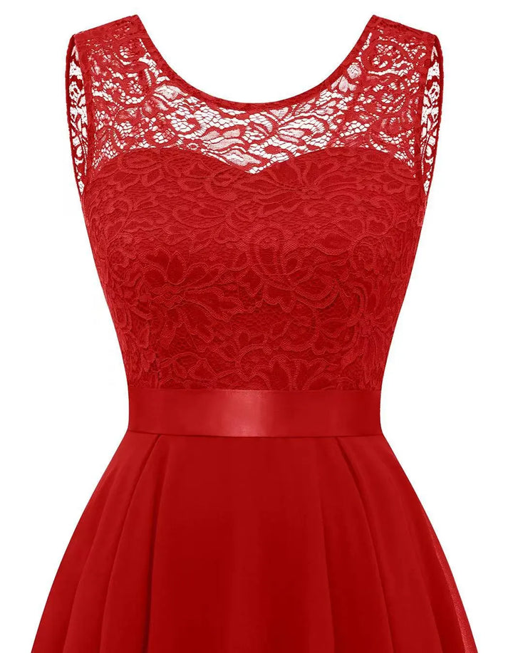 Skylar – High-Low Sleeveless Wedding Guest Dress