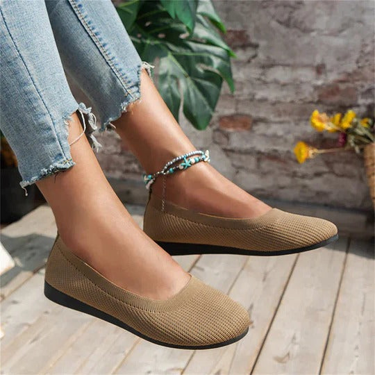 Ellie – Casual Slip-On Ballet Flats