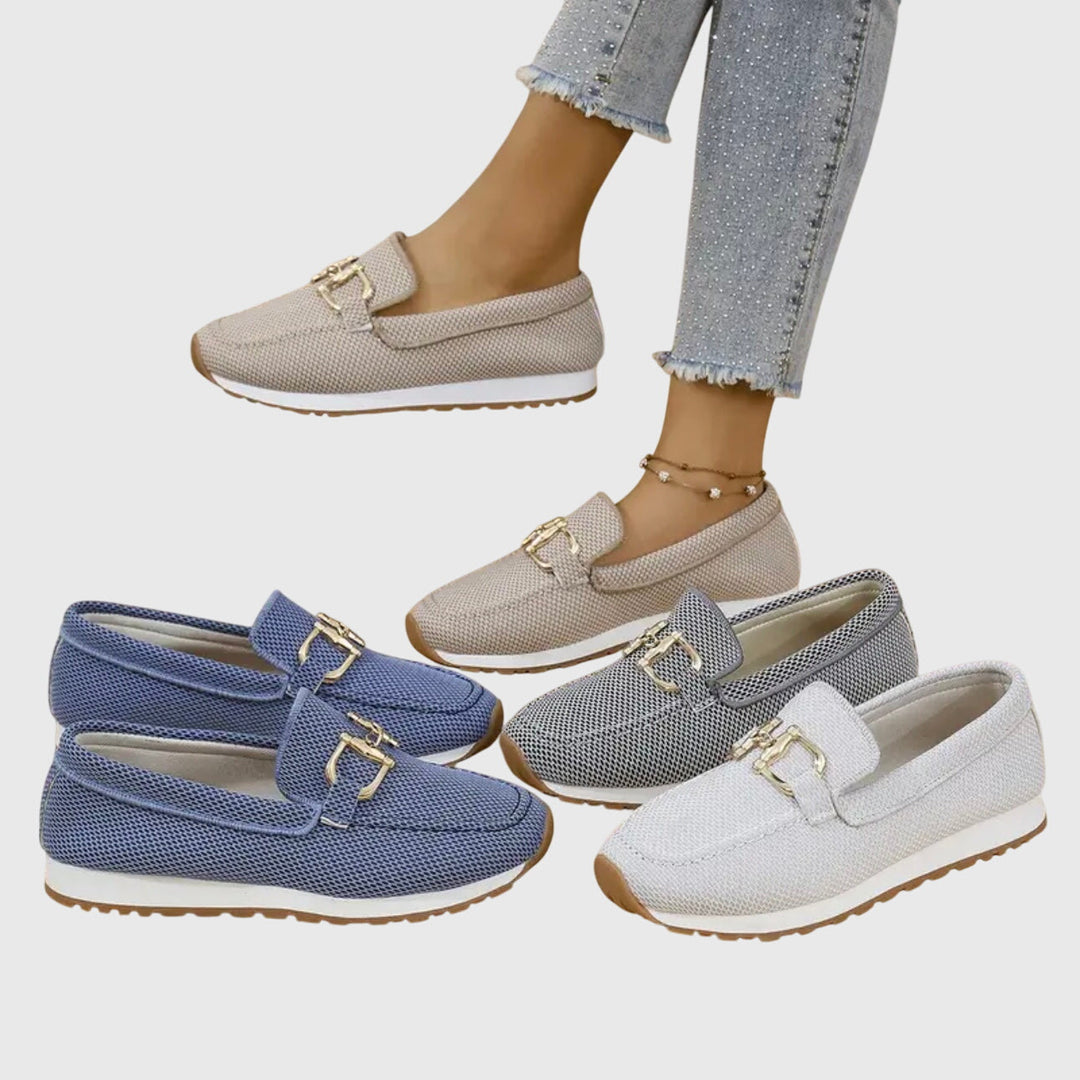 Sloane – Elegant Loafers with Gold Horsebit Detail