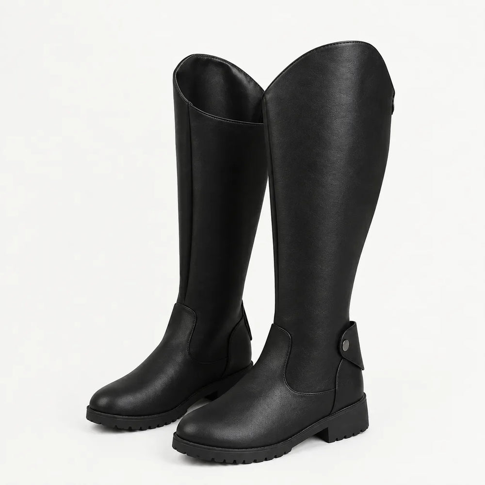 Dalia – Women's Riding Block Heel Knee-High Boots