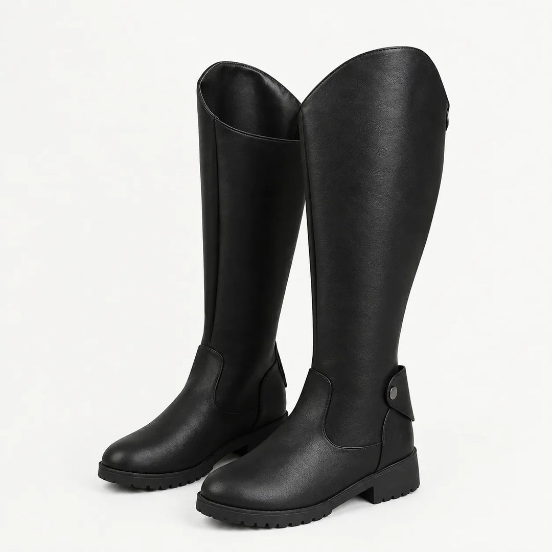 Dalia – Women's Riding Block Heel Knee-High Boots