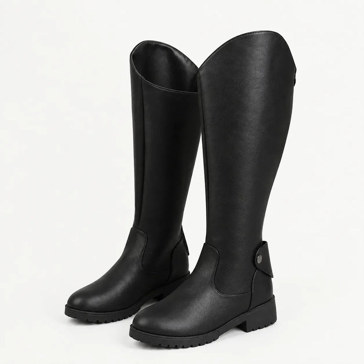 Dalia – Women's Riding Block Heel Knee-High Boots