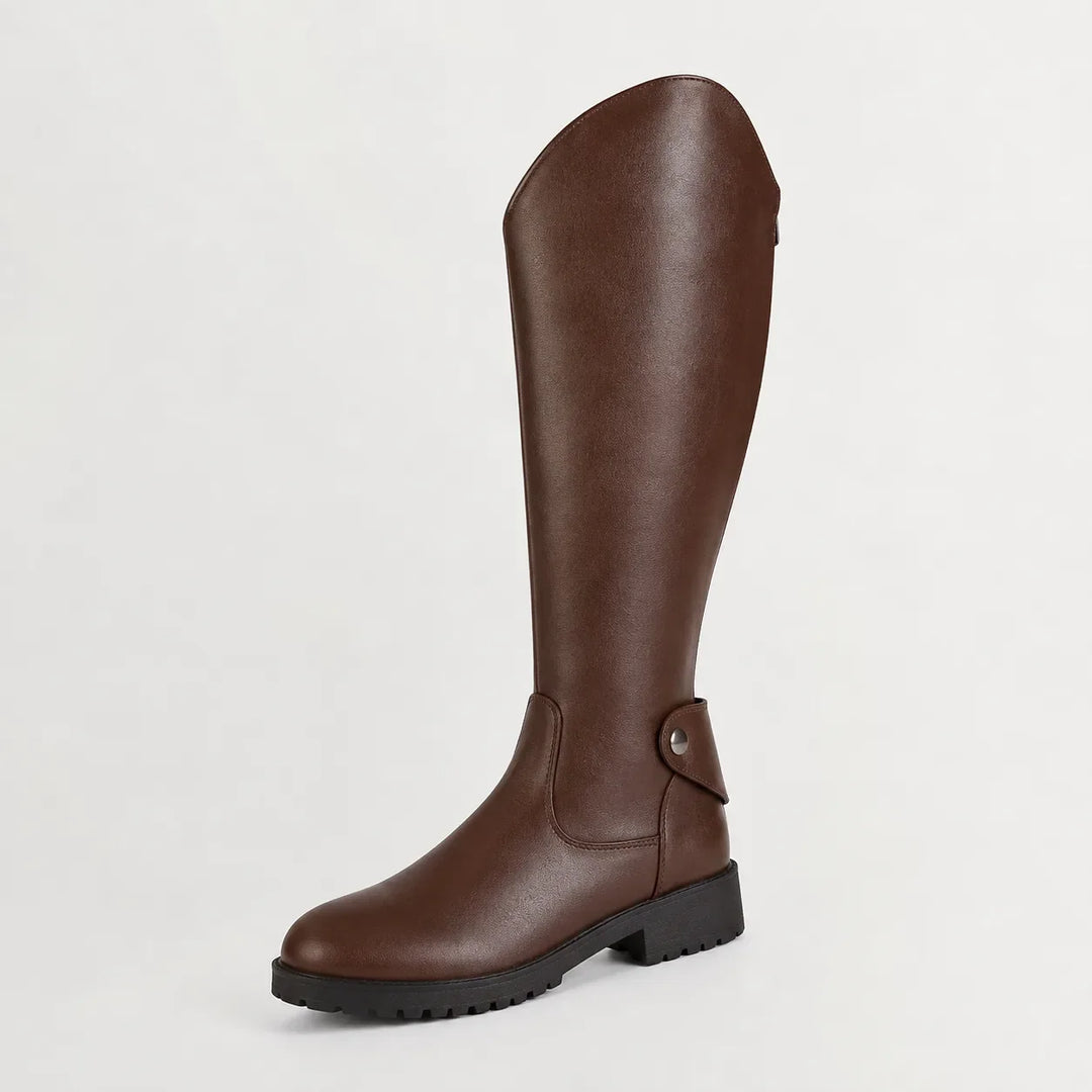 Dalia – Women's Riding Block Heel Knee-High Boots