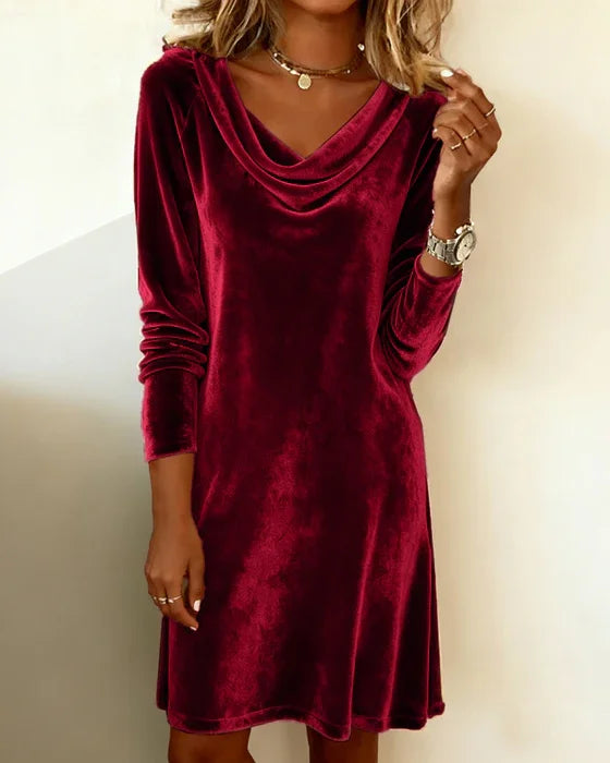 Nicola – Cowl Neck Mini Dress for Women